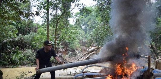 Bupati Atbah Pimpin Razia PETI