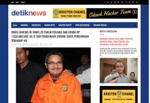 Belum Sidang, Jonru Divonis 20 Tahun