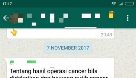 Ada ”Kanker” Bergerak di Atas Piring