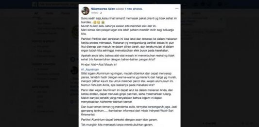 Bikin Resah Pengguna Panci Aluminium