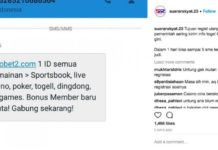 Registrasi Nomor Dikaitkan dengan Judi