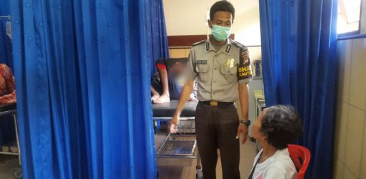 Gara-gara Ditindik, Wajah  Seorang Pemuda Rusak Berat