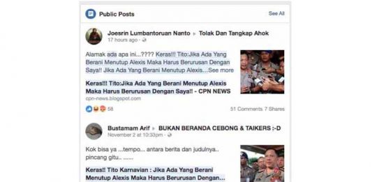 Memfitnah Kapolri soal Alexis