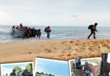 Marinir Serbu Pantai Kura-kura