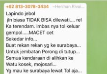 Tanggul Utuh Dibilang Jebol