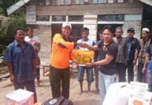 BPBD Serahkan Bantuan Korban Angin Puting Beliung