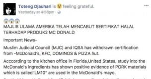 Trump dan Momen Serangan Sertifikasi Halal