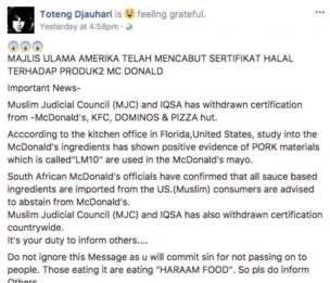 Trump dan Momen Serangan Sertifikasi Halal