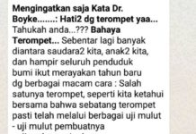 Kabar Bohong Trompet Penyebar HIV dan Kanker