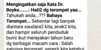 Kabar Bohong Trompet Penyebar HIV dan Kanker