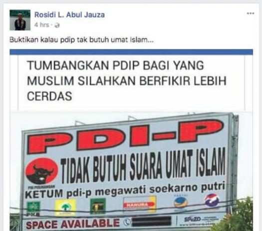 Edit Billboard, Serang PDIP