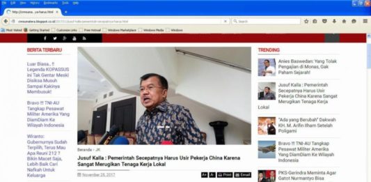 Blog Provokatif Pelintir Pernyataan Wapres