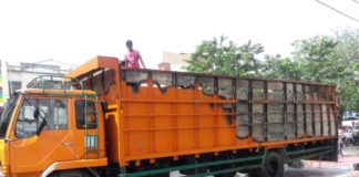 Diduga Gara-Gara Rokok, Fuso Terbakar