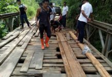 Berlubang Lagi, Jembatan Laur Minta Direhab