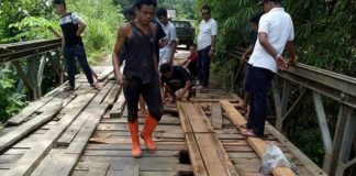 Berlubang Lagi, Jembatan Laur Minta Direhab