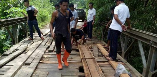 Berlubang Lagi, Jembatan Laur Minta Direhab