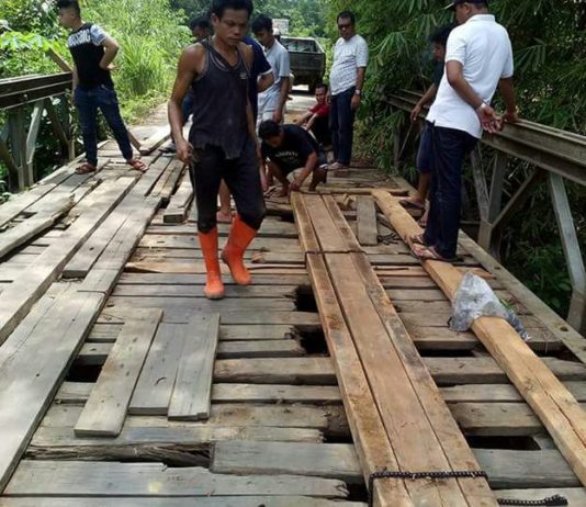Berlubang Lagi, Jembatan Laur Minta Direhab