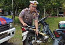 Puluhan Kendaraan Berknalpot Racing Ditertibkan