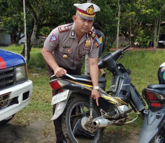Puluhan Kendaraan Berknalpot Racing Ditertibkan