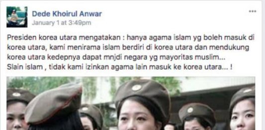 Hoax Korut Menuju Negara Islam
