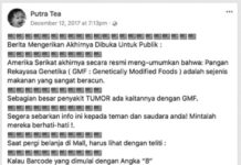 Pesan Menakutkan Produk Rekayasa Genetika