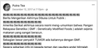 Pesan Menakutkan Produk Rekayasa Genetika