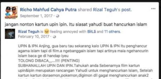 Berita Bohong Upin Ipin dan Agresi Israel