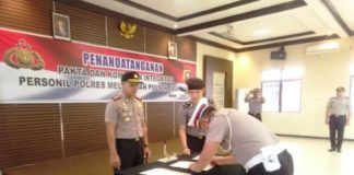 Polres Melawi Teken Fakta dan Komitmen Integritas