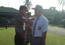 Dandim Pimpin Pembinaan Pelatihan OSIS SMK Plus Desa Nusantara