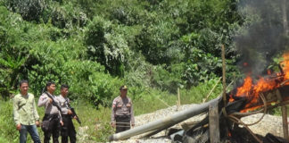 Polisi Berantas PETI, Langsung Musnahkan Barang Bukti