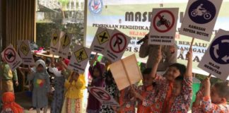 Tertib Lalu-lintas Sejak Dini, Polres Gelas Masdudi ke Anak PAUD