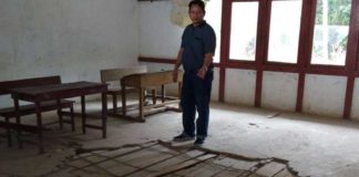 Bangunan SD Negeri 03 Terentang Memprihatinkan