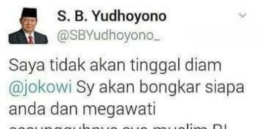 Akun Twitter SBY Dipalsu untuk Tebar Ancaman