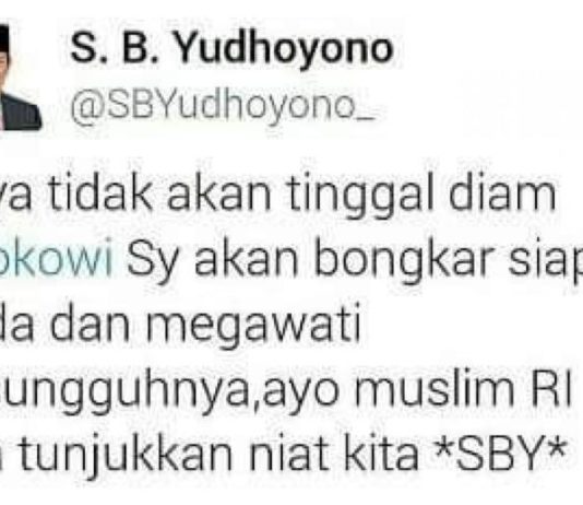 Akun Twitter SBY Dipalsu untuk Tebar Ancaman