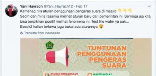 Ribut Terus soal Aturan Pengeras Suara Masjid