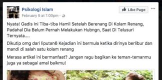 Heboh Hamil setelah Berenang