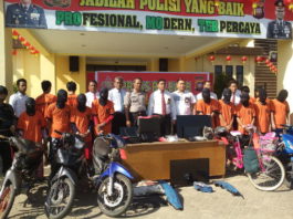 Polres Singkawang Tangkap 18 Penjahat