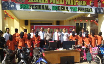 Polres Singkawang Tangkap 18 Penjahat