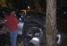 Xenia KB 1042 MD Tabrak Pohon di Arteri Supadio