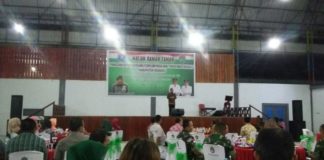 Pangdam Tanjungpura Kunjungi Sekadau Ramah Tamah. Acara ramah tamah Pangdam dengan Forkompimda Sekadau di Penanjung Island, Senin malam (26/2). (Abdu Syukri)