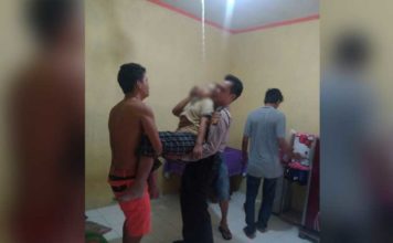 Suami Tidur, Istri Gantung Diri