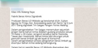 Resah Beras Kimia dari Berita Lawas