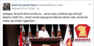 Prabowo Stroke? Itu Bohong!