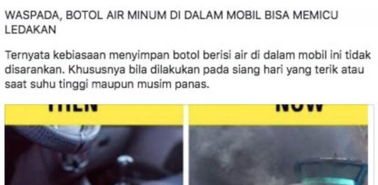 Air Mineral Meledak saat Kepanasan di Mobil?
