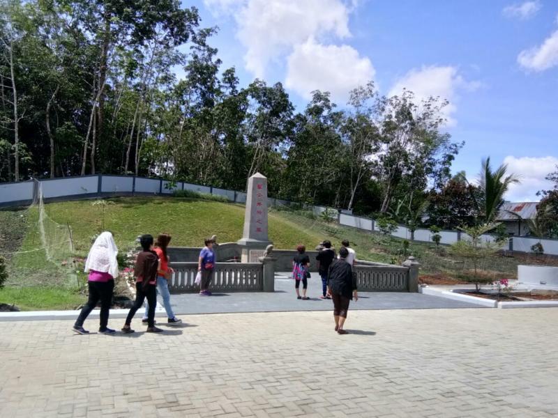 TUGU LAN FANG. Lokasi Taman Tugu Lan Fang yang akan diresmikan Sabtu (24/3). Antonius-RK