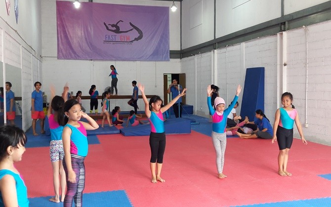 Kegiatan di Fast Gym (Club Gymnastic Anak)—Istimewa