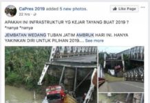 Jembatan Widang Bukan Infrastruktur yang Dikebut