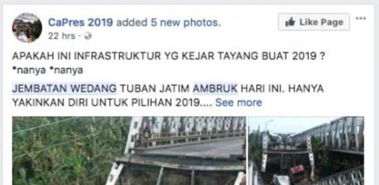 Jembatan Widang Bukan Infrastruktur yang Dikebut