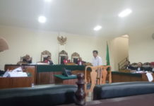 Sidang Korupsi Alkes bak Kasus Setnov Jilid II SAKSI. Kepala Cabang PT. Merapi Batam, Sunarso memberikan keterangan kasus dugaan korupsi pengadaan Alkes RSUD Kota Pontianak di Pengadilan Tipikor Pontianak, Jalan Uray Bawadi, Selasa (17/4). Ambrosius Junius-RK