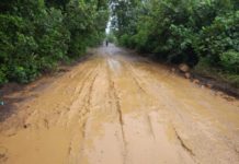 Kondisi Jalan Provinsi Siduk-Sukadana Kian Parah Jalan Rusak. Kondisi jalan provinsi di Desa Simpang Tiga menuju Sukadana rusaknya semakin parah. Kamiriluddin/RK.